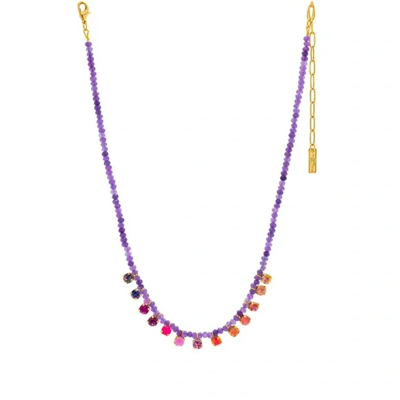 TOVA Peggy Necklace in Purple - Picture 3 of 3